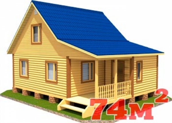 Проект дома 6x8